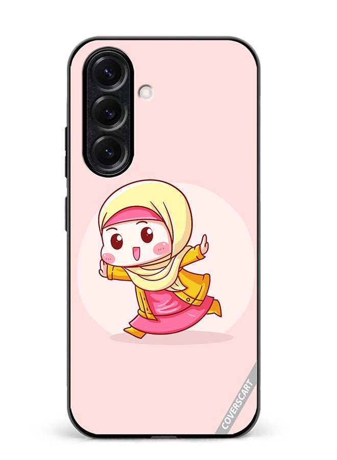 VR CREATIVE Protective Case Cover For Samsung Galaxy A56 Cute Lady In Hijab Design Multicolour