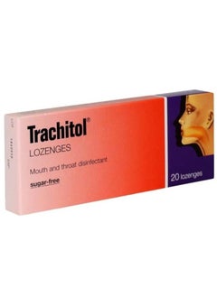 TRACHITOL Lozenges Mouth And Throat Disinfectant, Sugar Free, 20 Lozenges 