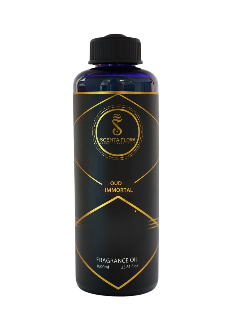 Oud Immortal- Diffuser Aroma Oil - Soothing, Healing, and Relaxing Fragrance for Scent Diffusers - Aromatherapy (1000ml)