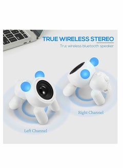 Y&D Bluetooth Speaker, Portable Speaker Lightweight with Blue LED Light, True Wireless for Computer Smartphone Office Outdoor Travel  - Image 3