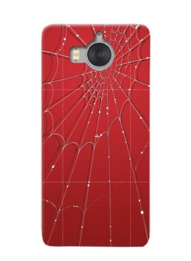 غطاء حماية واقٍ بنقش شبكة العنكبوت لهاتف هواوي (Y5 (2017 أحمر