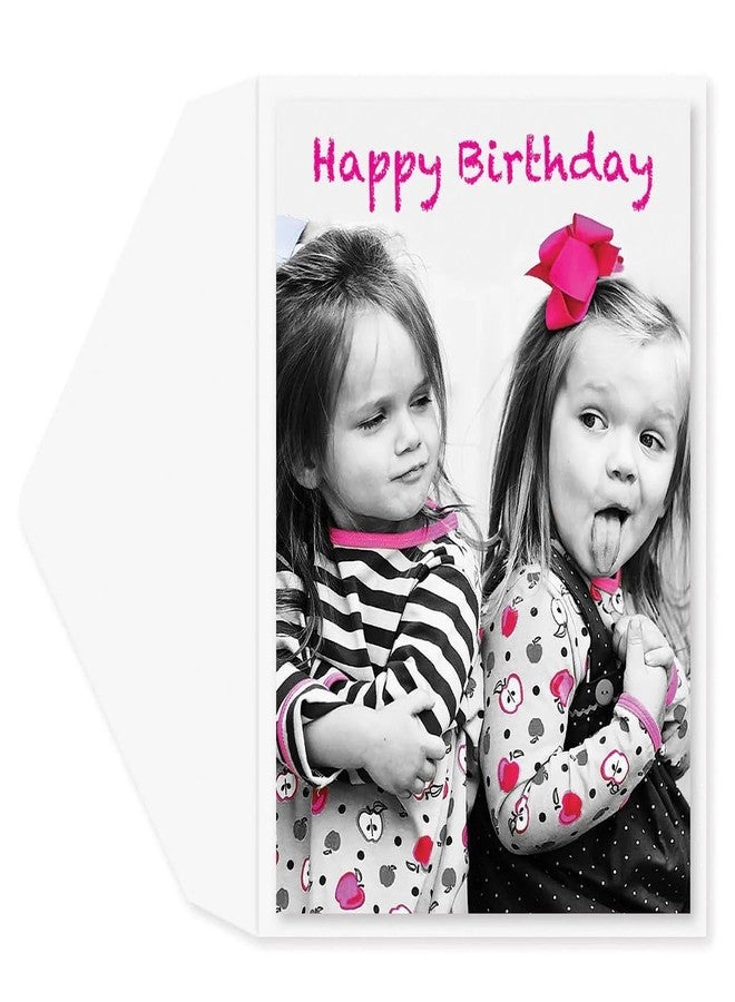 Graphique BFF’s Birthday Card | Funny Card for Best Friend | Embellished with Glitter Accents | Color-Coordinated Envelope | 5" x 7" - Image 1