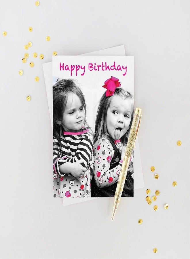 Graphique BFF’s Birthday Card | Funny Card for Best Friend | Embellished with Glitter Accents | Color-Coordinated Envelope | 5" x 7" - Image 5