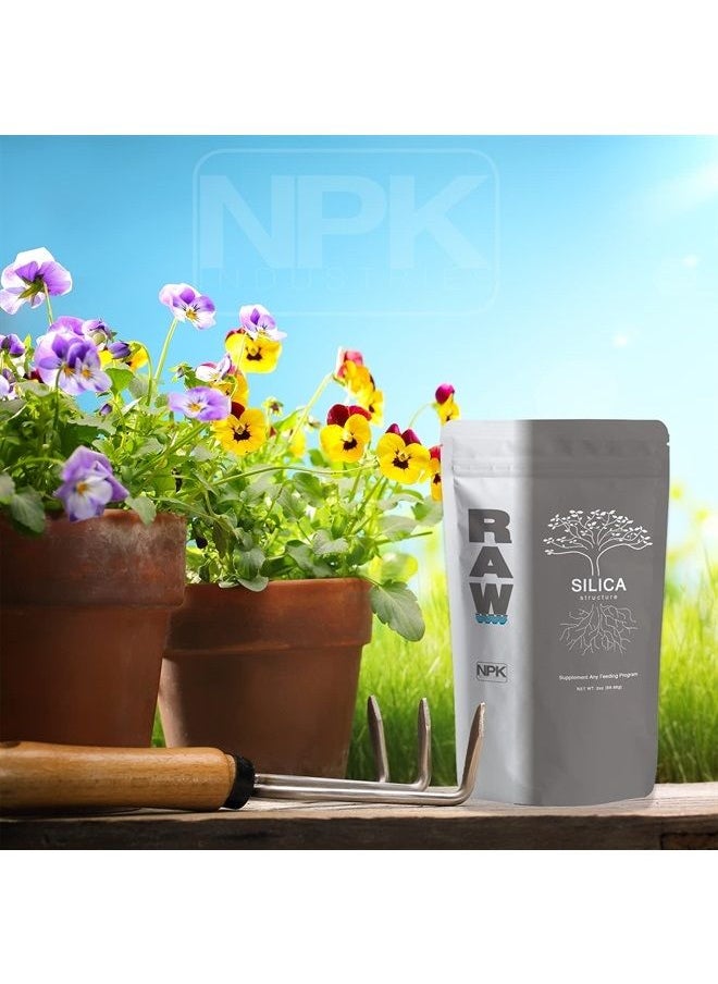 Silica for Strong Cell Walls and strengthening Stems Plant Feeding Supplement for Indoor Outdoor Use Hydroponics- 2 oz