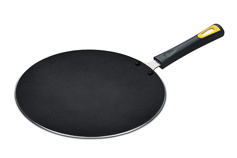 Anjali Stainless Steel Non-Stick Roti Tava, 27.5cm (Black) - Image 1