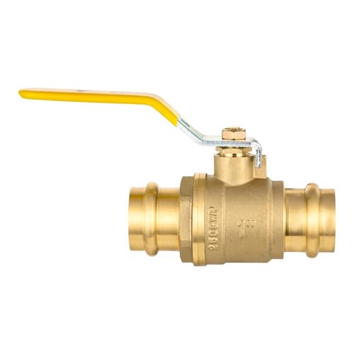 EFIELD 34 Copper Press Ball Valve with EPDM Oring14 Turn Full Port Shut Off Stop Ball Valve For Copper Tubing Connection 1VALVE243 - Image 3