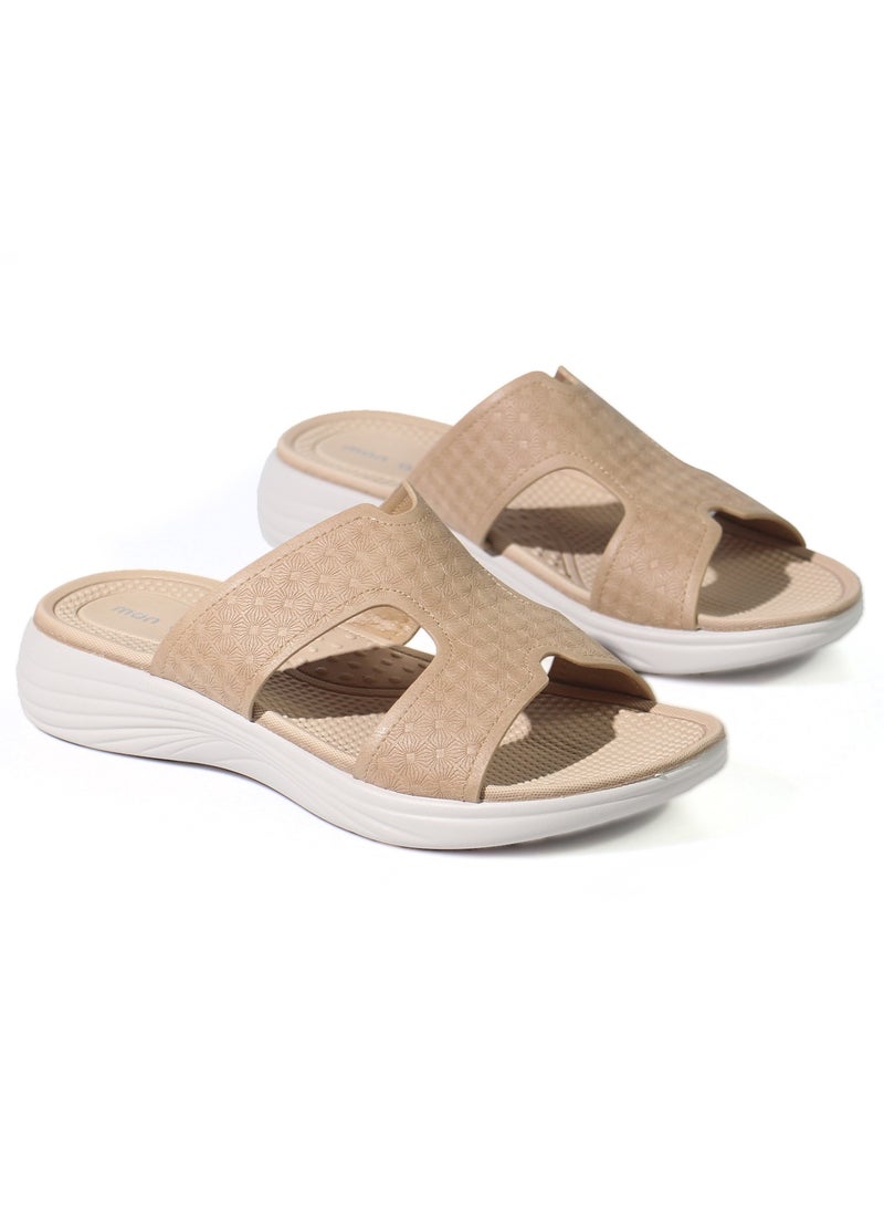 Mon Ami Flat Sandals for Women | Open Toe, Casual Slide Women Shoes for Girls & Ladies | Lightweight Girls Super Comfy Sandals  - Image 1
