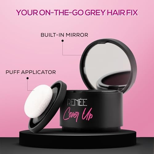 RENEE CoverUp Hair Powder Brown Helps Cover Grey Roots Bald Spots Instantly Highly Pigmented Fuller and Denser LongLasting Matte Finish 4gm - Image 3