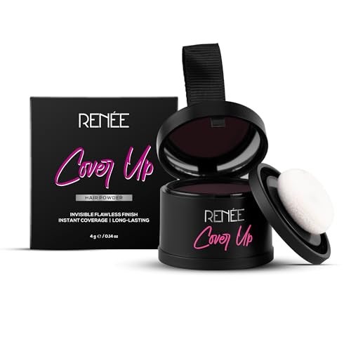 RENEE CoverUp Hair Powder Brown Helps Cover Grey Roots Bald Spots Instantly Highly Pigmented Fuller and Denser LongLasting Matte Finish 4gm - Image 1