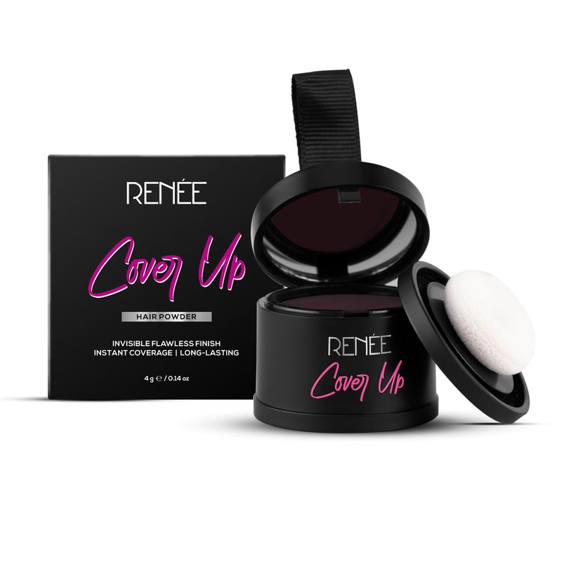 RENEE CoverUp Hair Powder Brown Helps Cover Grey Roots Bald Spots Instantly Highly Pigmented Fuller and Denser LongLasting Matte Finish 4gm - Image 2