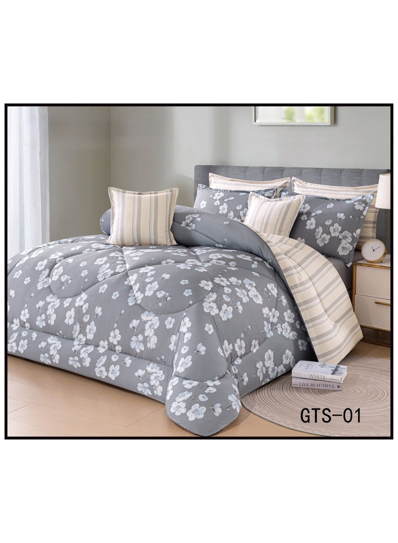 Summer single and double bed sheet set with a distinctive and modern design