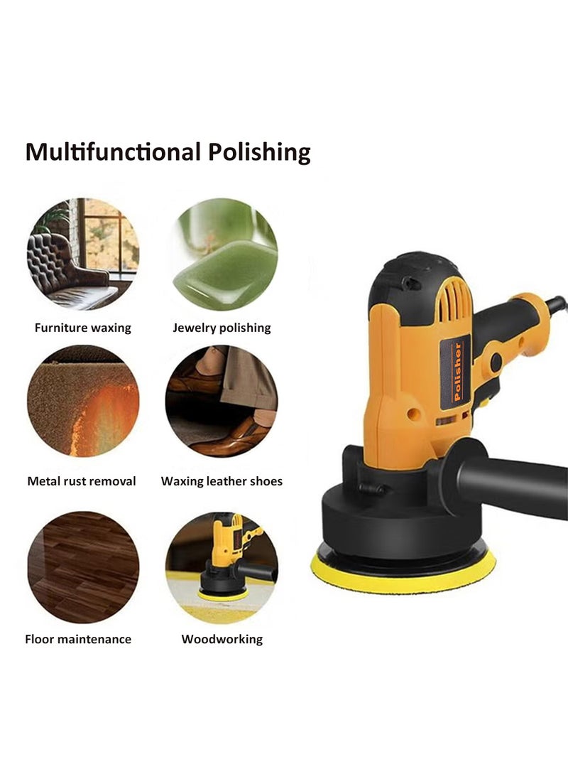 EzzySo - Buffer Polisher - Variable Speed Car Polisher Kit, Car Polishing Machine with Removable Handle, Suitable for Polishing Cars, Furniture, Floors, Stones - Image 1
