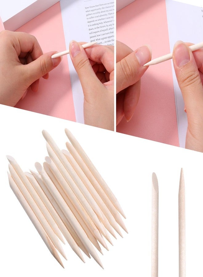 Ajcotahm Mini Nail Files Disposable Cuticle Pusher for Press on Nails Double Sided Nail Files Manicure Pedicure Tools (40) - Image 3