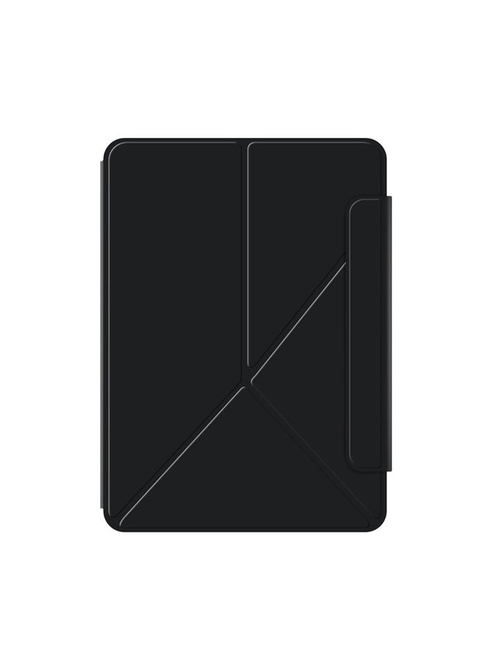 general Compatible with 2024 iPad Pro 13 Tablet Magnetic Double-sided Clip Protective Case, 13-inch Multi-Fold Bracket Leather Case - Image 3