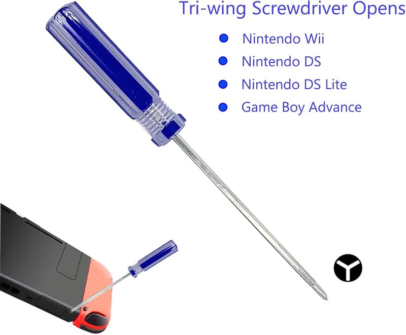 WEPUSEN مفك براغي ثلاثي الجوانب Y من Gamebit 3.8mm 4.5mm لمجموعة أدوات Gamecube و NES و SNES و N64 و Wii و NDS و Gameboy Advance و Sega Game Gear - Image 3