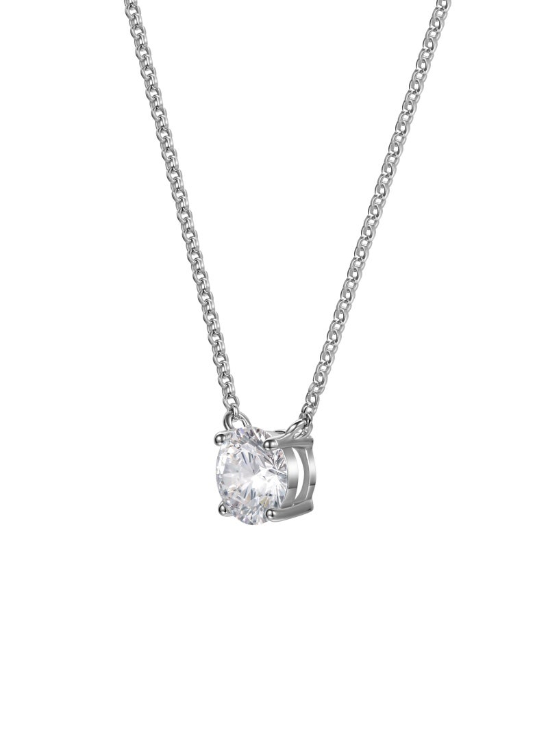 QUAINT 1.5 Carat Simulated Diamond Cubic Zirconia  Pendant Necklace  - Image 2