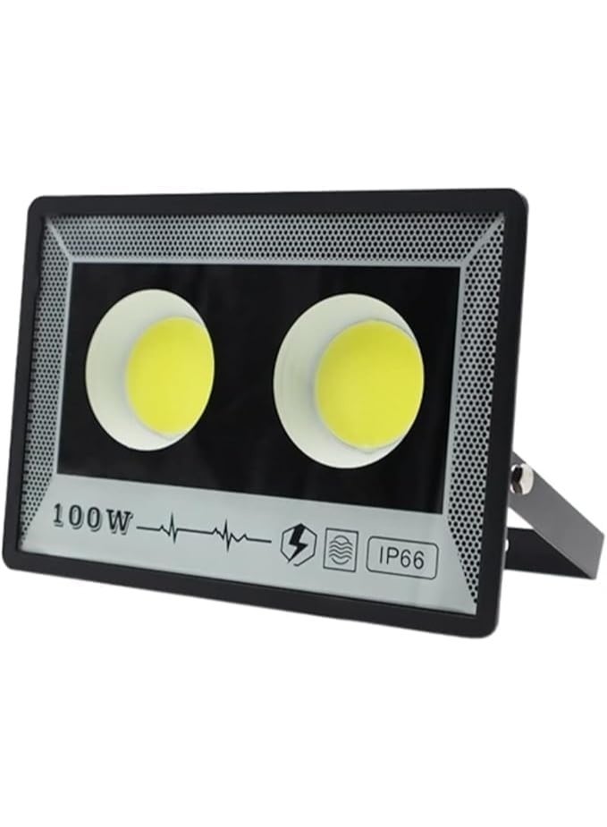 100W High Brightness Floodlight with Powerful Lighting for Indoor and Outdoor Use, Suitable for Homes, Warehouses, and Facades - 3 Pieces - Image 1
