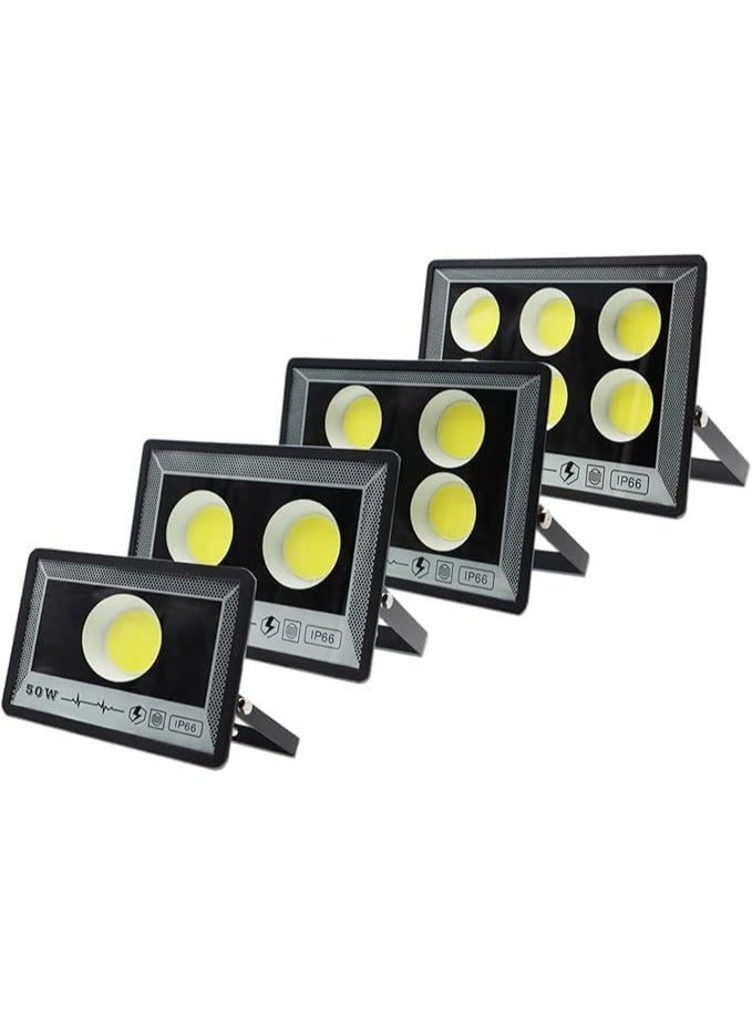 100W High Brightness Floodlight with Powerful Lighting for Indoor and Outdoor Use, Suitable for Homes, Warehouses, and Facades - 3 Pieces - Image 2