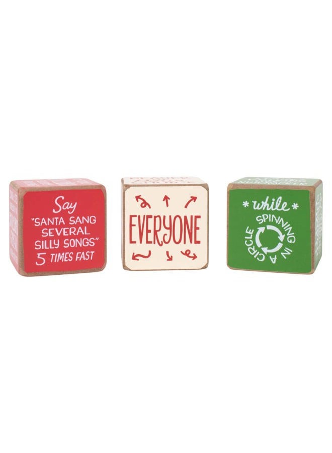 DEMDACO Party Starter Dice Amazing Colorful 2 x 2 MDF Wood Christmas Activity Game - Image 5