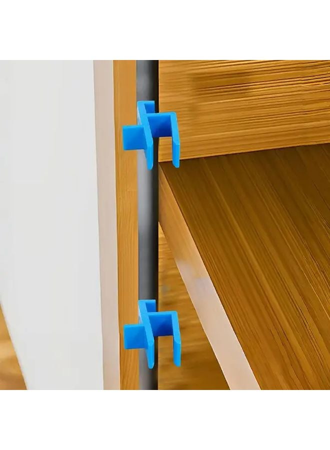 2pcs Durable Plastic Woodcut Fixing Clips For Woodworking Wardrobe Boards Crafts - Image 5