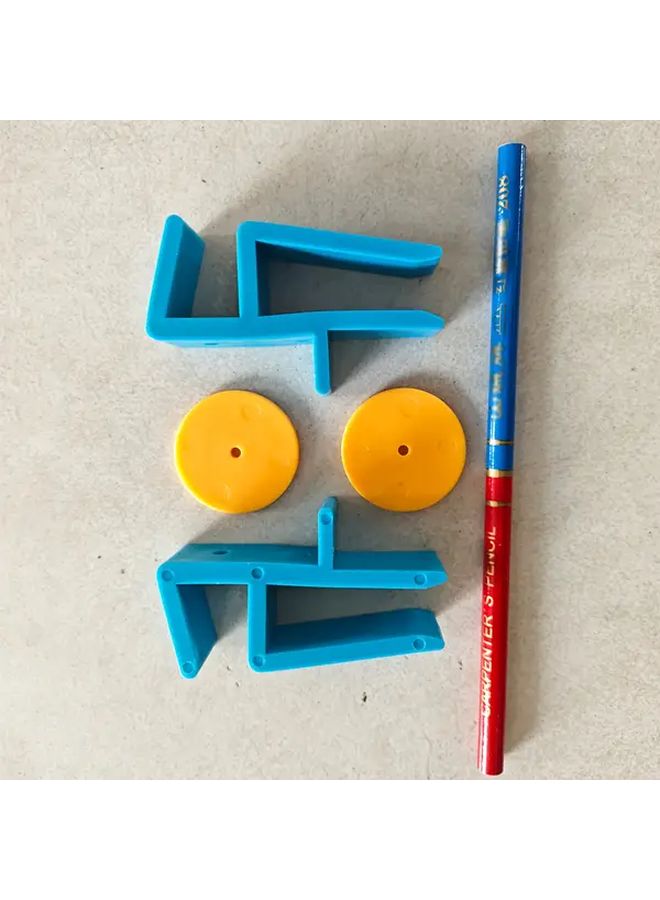 2pcs Durable Plastic Woodcut Fixing Clips For Woodworking Wardrobe Boards Crafts - Image 1