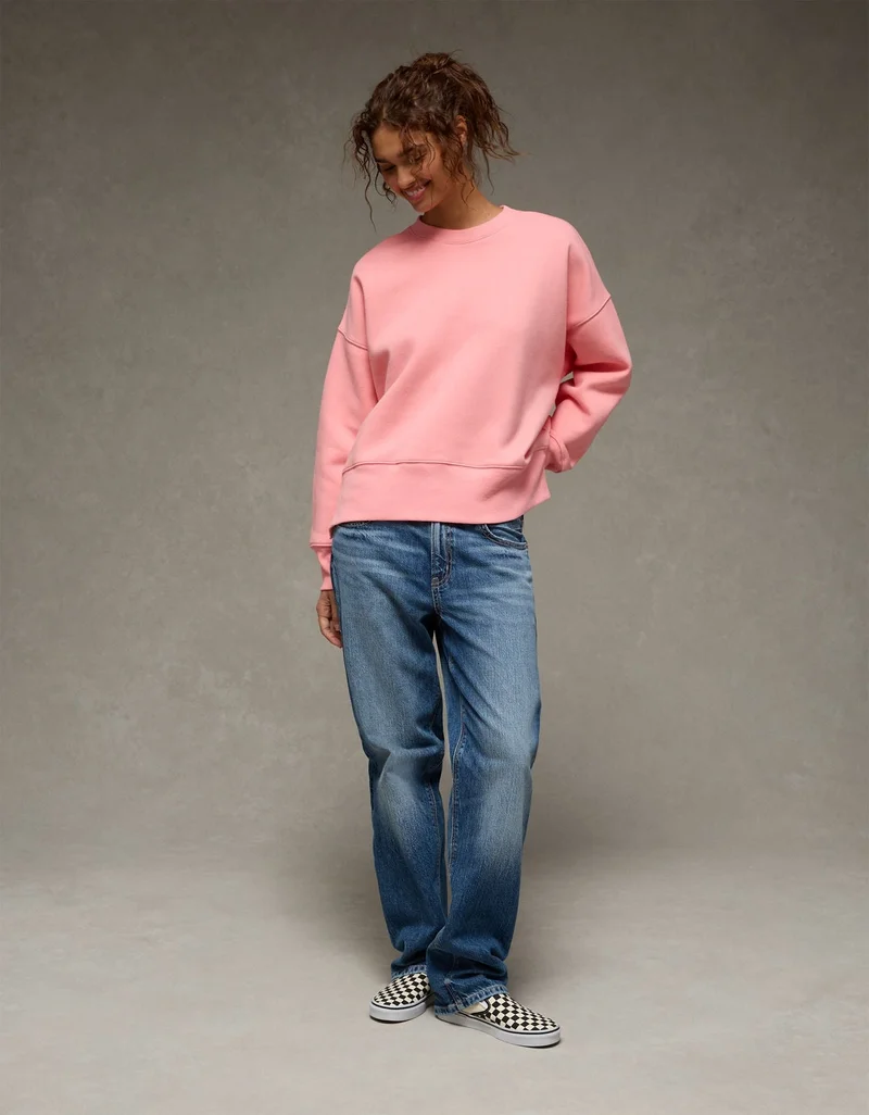 American Eagle  AE Everyday Luxe Oversized Sweatshirt for Women | Best Price UAE