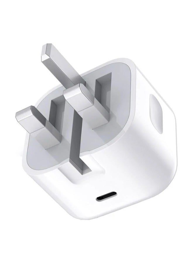 Fast Charger 35W iPhone Head - Type C Cable 1 Meter Length, iPhone 16 Pro Max/15 Pro Max/iPad Air 4/5 10th Generation Samsung Galaxy and Android White, USB Type C - Image 5