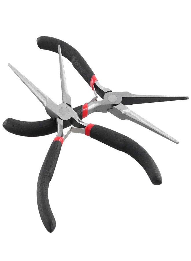 SEHOI 8 PCS 6 Inch Needle Nose Pliers Set, Long Nose Pliers with Comfort Grip Handles, Mini Jewelry Needle Nose Pliers for Cutting Bending Wire Handmade Craft - Image 4