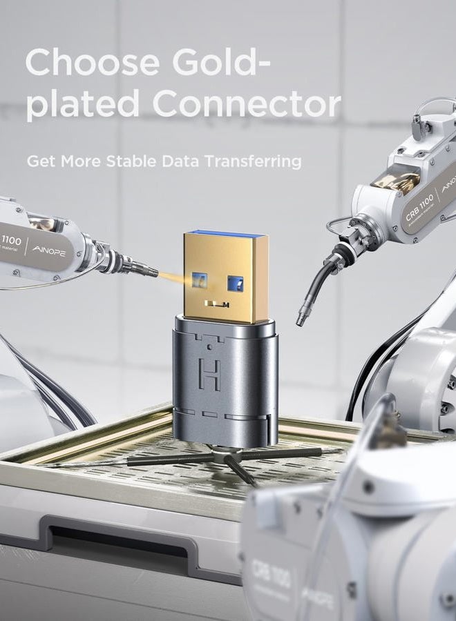 Ainope USB 3.0 Extension Cable,2PACK 3.3FT, Type A Male to Female Extension Cord Durable Braided Material Fast Data Transfer Compatible with USB Keyboard,Mouse,Flash Drive, Hard Drive,Printer - Image 4