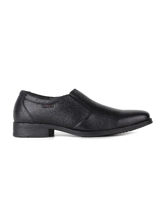 Red Chief Black Low Ankle Slip On Formal Shoe - Rc3526 001
