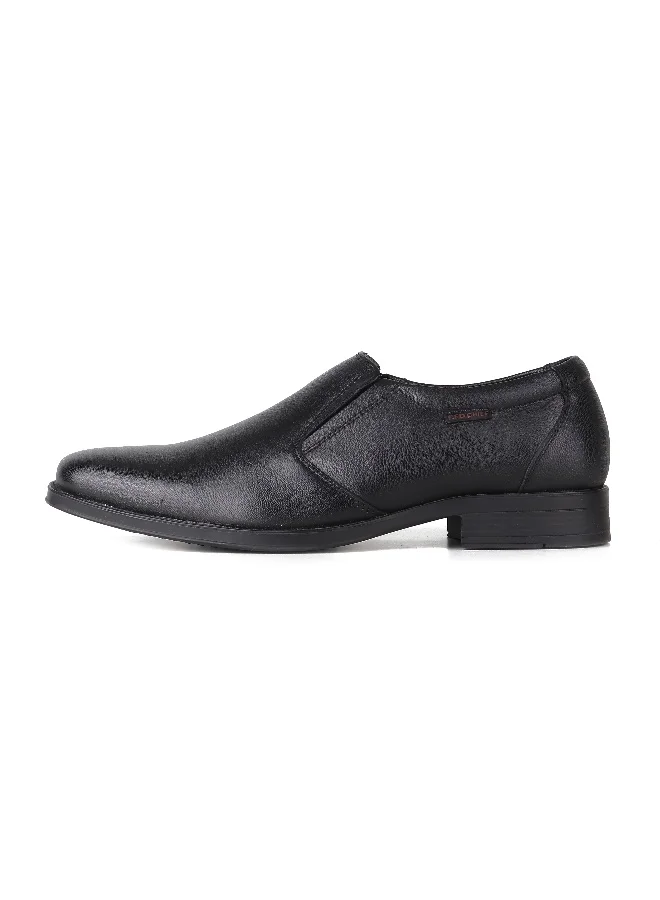 Red Chief Black Low Ankle Slip On Formal Shoe - Rc3526 001