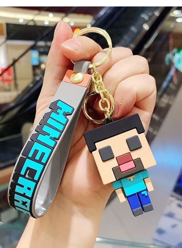 ماين كرافت ميدالية مفاتيح من سلسلة العاب ماين كرافت مناسبة للحقائب - Image 1
