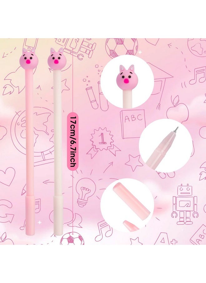 GOOTRADES - 8 Pack Cute Pig Writing Gel Ink Pen For Office School Student,0.38 Mm Tip - Image 1