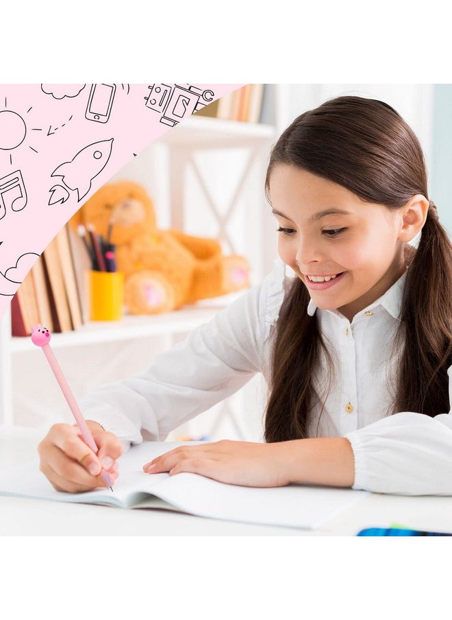 GOOTRADES - 8 Pack Cute Pig Writing Gel Ink Pen For Office School Student,0.38 Mm Tip - Image 1