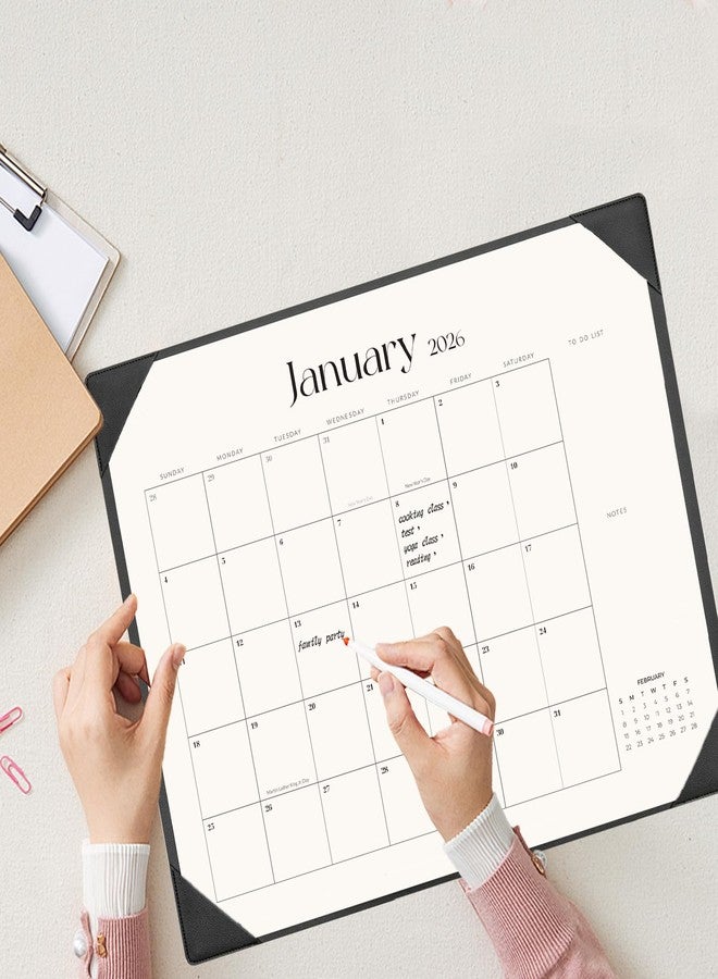 Adronix Desk Calendar 2026-2027 with Desk Mat - 22" x 17" Large Desk Pad Calendar Runs from January 2026 to June 2027, Office Supplies Desktop Monthly Calendar for Home & Office - Image 5