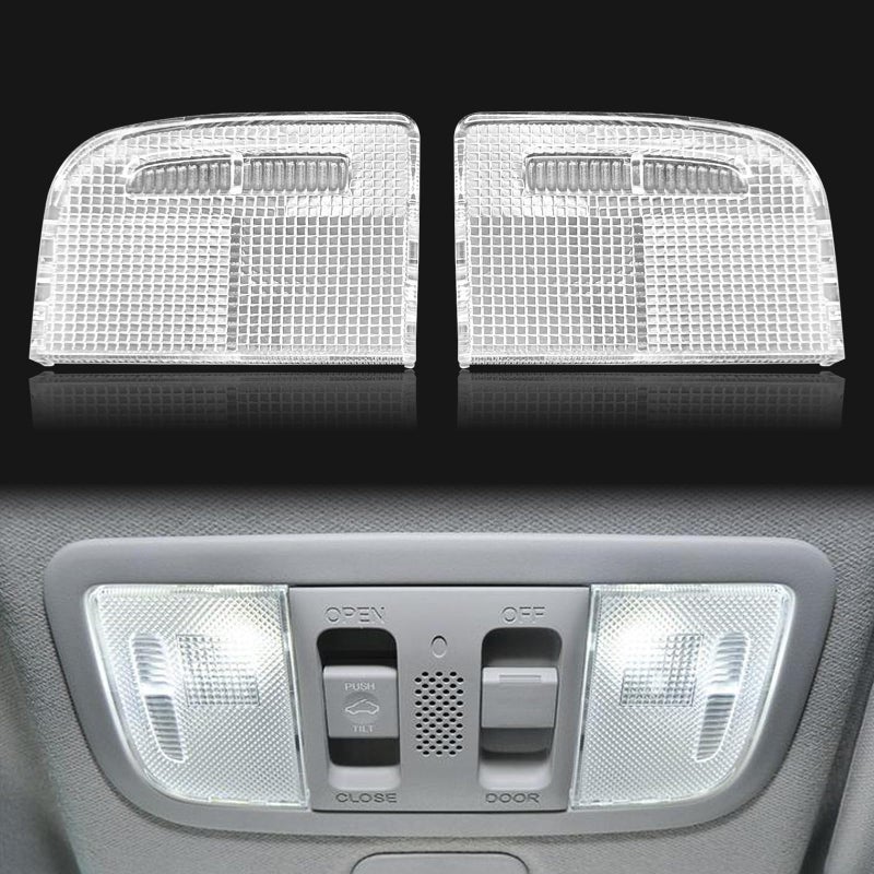 Dunviku 1Pair Interior Reading Light Lens Cover Car Roof Map Light Dome Light Cover 34401SDAA21 34402SDAA21 Compatible with Honda Accord Hybrid Civic Element Odyssey Pilot Ridgeline with Sunroof Only - Image 3