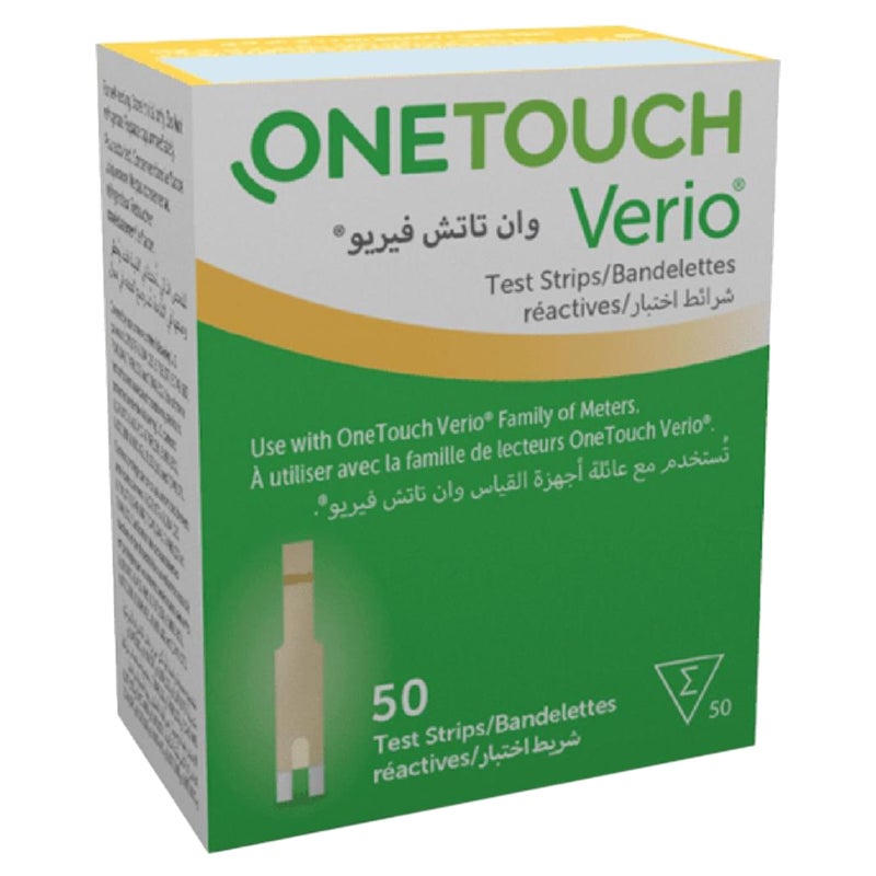 ون تاتش OneTouch Verio Test Strips Pack of 50's - Image 1