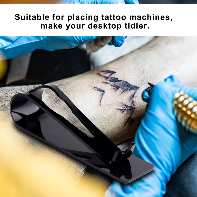 Tattoo Pen Holder: Black Acrylic Desktop Organizer - Durable Unique Design Accessory for Professional Tattoo Artists and Home Use - Image 4
