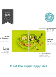 ezpz Ezpz - Happy mat Silicone Lime Plate  - Image 3
