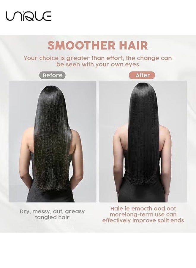 Unique Magic Hair Smoothing Hair Brush, Portable Anti Static Anti Knot Head Scalp Massage Comb Hair Comb, Styling Tool for Wet and Dry (Pink) - Image 3