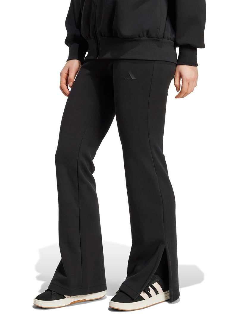 Adidas Soft Lux Flared Tracksuit Bottoms - Image 1