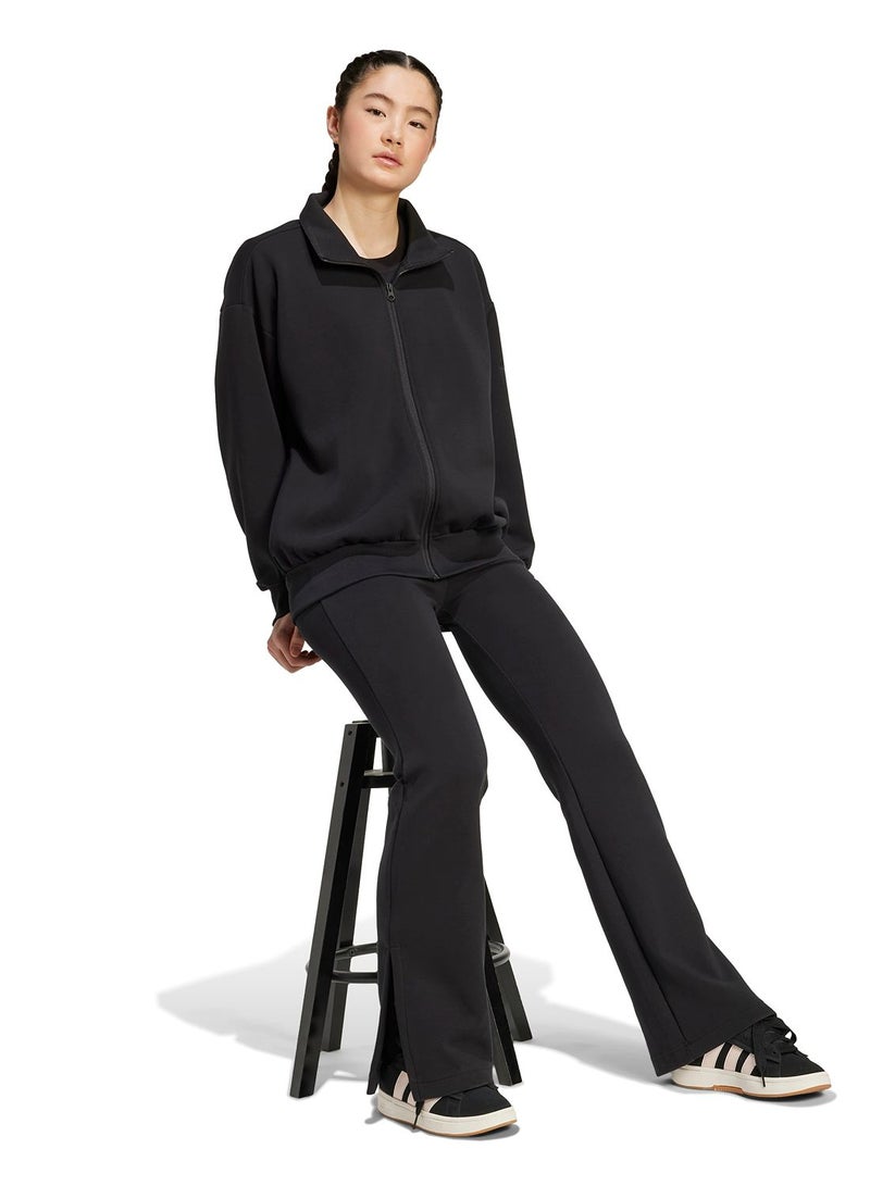 Adidas Soft Lux Flared Tracksuit Bottoms - Image 5