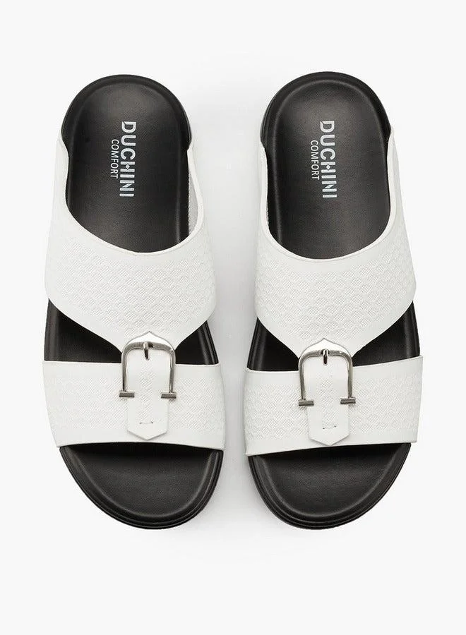 دوتشيني صنادل رجالية سهلة الارتداء بزخرفة إبزيم