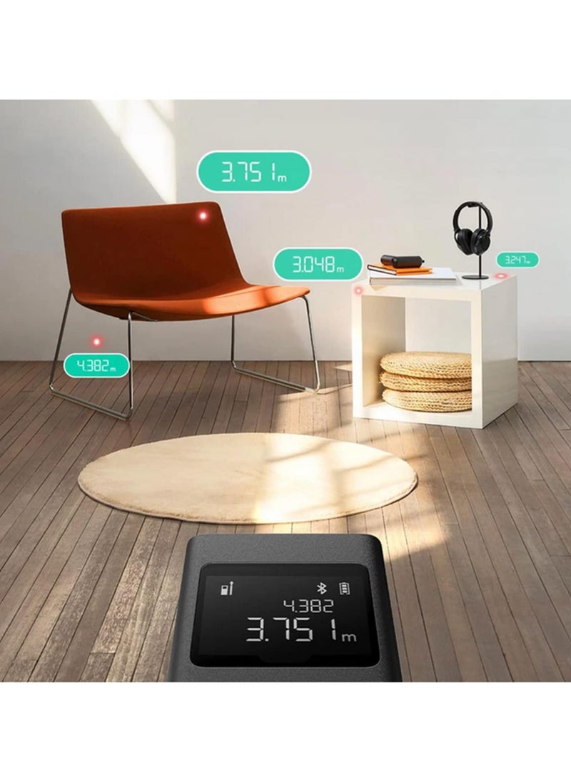Xiaomi - Xiaomi Mi Smart Laser Rangefinder Real time Distance Meter Area Volume Angle Pythagorean LCD Display Portable Laser Range Finder Tape Measure Work with Bluetooth, Mi Home APP - Image 1
