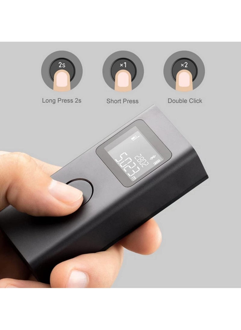 Xiaomi - Xiaomi Mi Smart Laser Rangefinder Real time Distance Meter Area Volume Angle Pythagorean LCD Display Portable Laser Range Finder Tape Measure Work with Bluetooth, Mi Home APP - Image 1