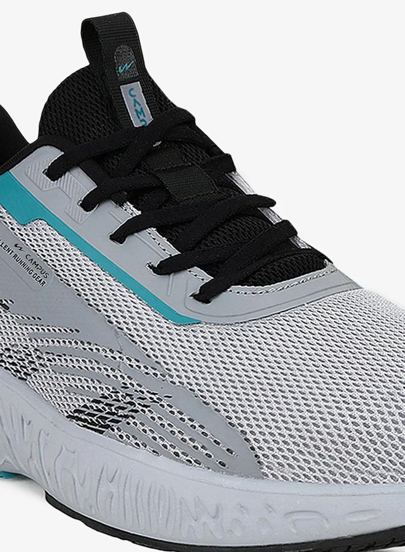 CAMPUS L.Gry/Blk Men's Low-Top Sneakers - Bold Colours Shoes with Cloud Like Comfort for Men | Best Price UAE