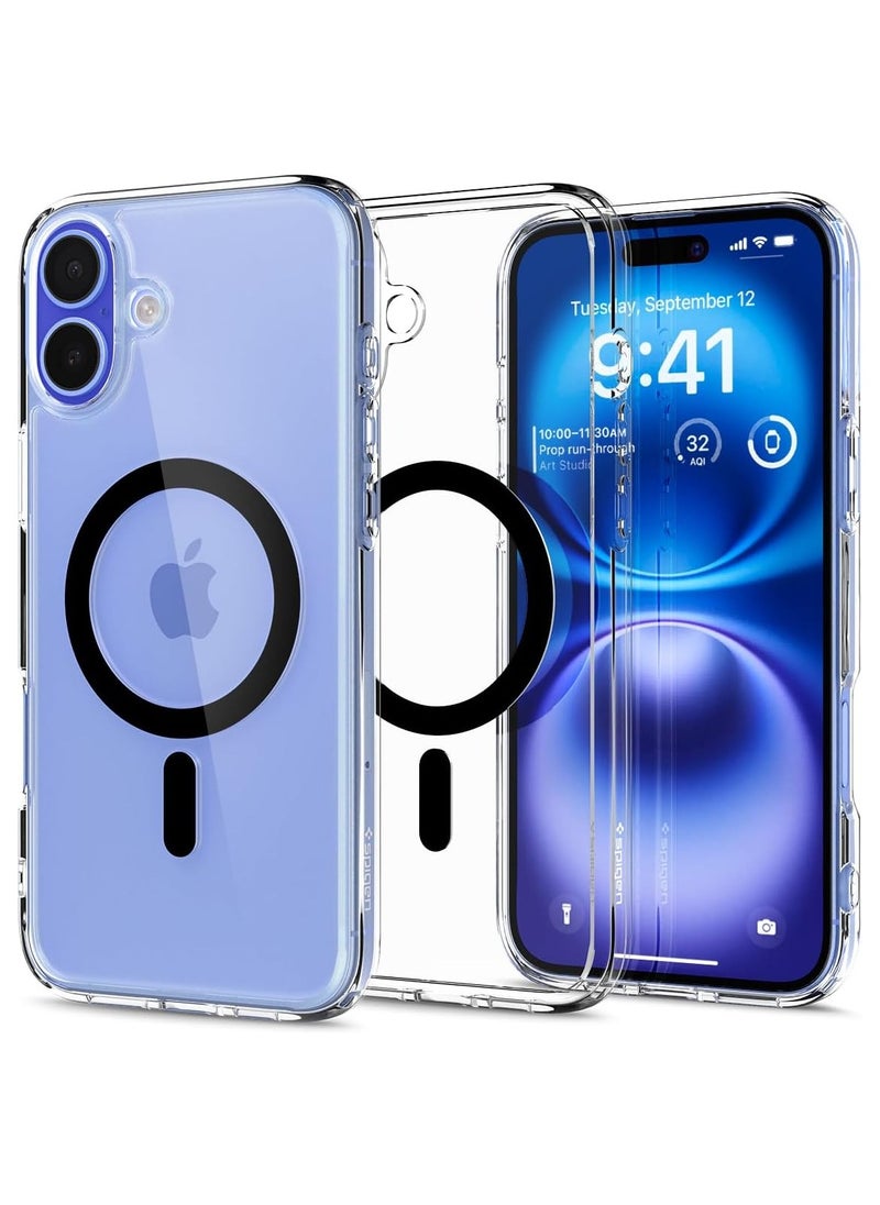 Spigen غطاء حماية Ultra Hybrid MagFit لهاتف iPhone 16 مزود بـ MagSafe (2024) - أسود  - Image 1