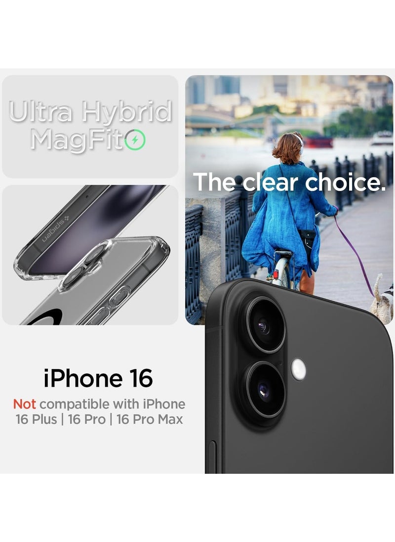 Spigen غطاء حماية Ultra Hybrid MagFit لهاتف iPhone 16 مزود بـ MagSafe (2024) - أسود  - Image 2