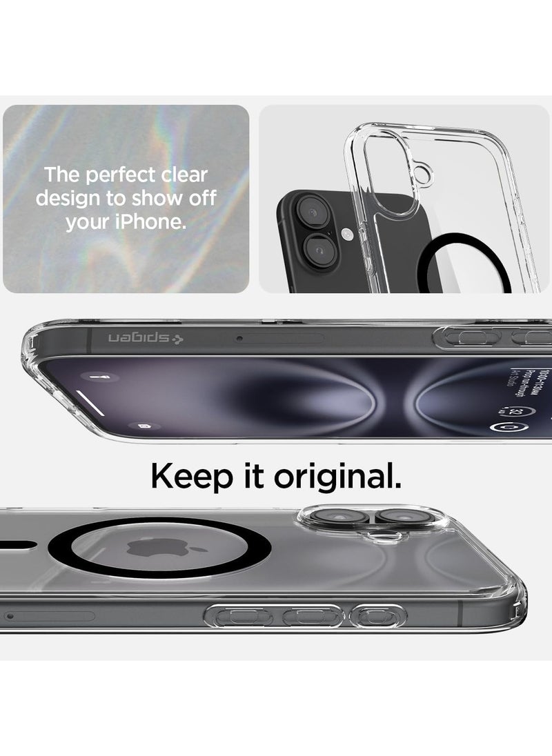Spigen غطاء حماية Ultra Hybrid MagFit لهاتف iPhone 16 مزود بـ MagSafe (2024) - أسود  - Image 3