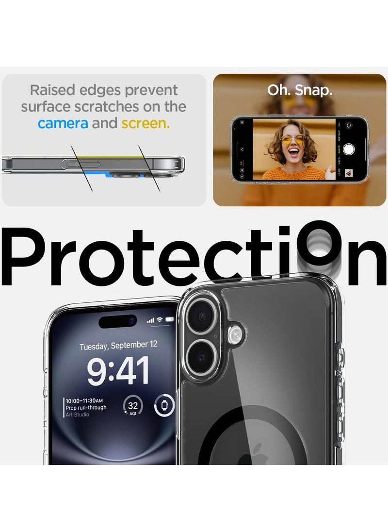 Spigen غطاء حماية Ultra Hybrid MagFit لهاتف iPhone 16 مزود بـ MagSafe (2024) - أسود  - Image 5